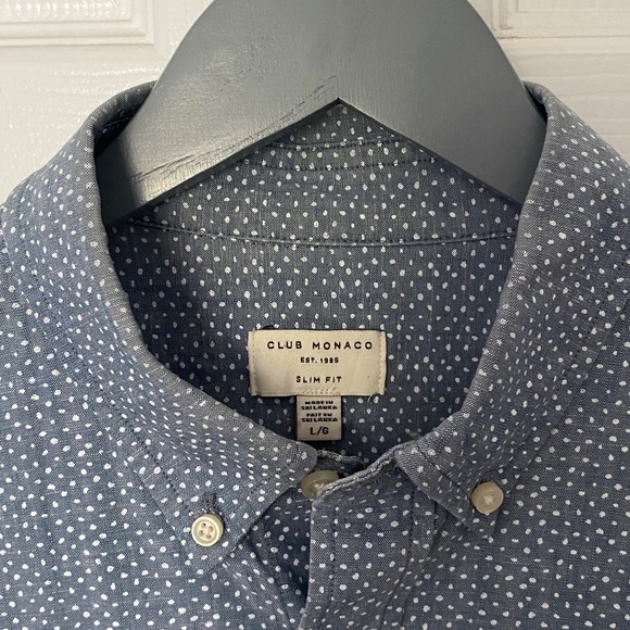 Club Monaco Oxford Shirt SLim Fit Large - Picture 4 of 5
